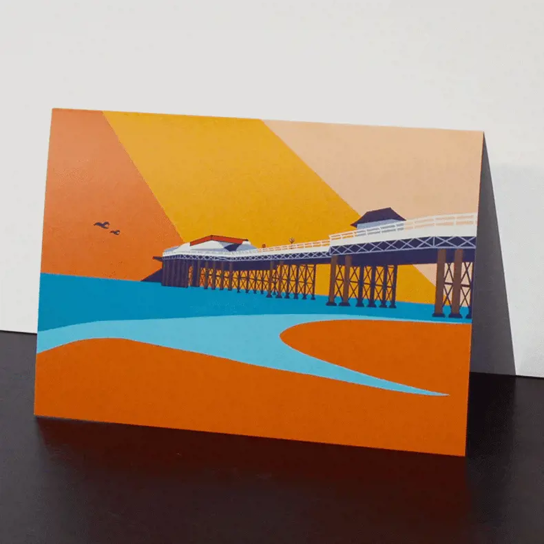 Rebecca Pymar Cromer Pier Greetings Card